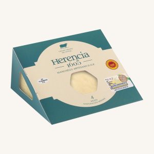 1605 Herencia Artisan Manchego semi-cured raw milk sheep cheese DOP, 4 months min. curation, wedge BV